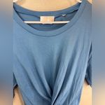 7 For All Mankind Women’s Crop Tie Waist Tee Top Size S Photo 1