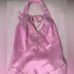 Masquerade  Strapless Pink Beaded Halter Dress Photo 1