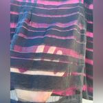 Apostrophe Women's Size 12 Black & Pink A-Line Skirt Semi Sheer Black Overlay Photo 10