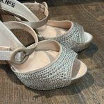 mix no. 6 Women’s stilettos Heals Glitter Sliver /Cream Rhinestones Size 9 Photo 8
