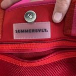 Summersalt  Neoprene Beach Tote in Pink/Red Photo 4