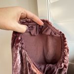 Aritzia  Wilfred Novella Velvet Puff Sleeve Mini Dress in Truffle Brown size 6 Photo 12