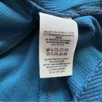 Free People Downtown Girl Blue Cold Shoulder Long Sleeve Ribbed Top Shirt Photo 7