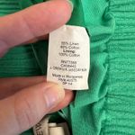 J.Crew Women’s 4 Linen Cotton Smocked Waist Mini Skirt Green Ruffle Hem Lined Photo 6