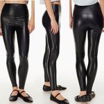 Aritzia Wilfred Free X Faux Leather High Rise Daria Pant Leggings: Black Photo 5
