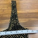 Free People  Corset Tank Top Womens Small Brown Geometric Sleeveless Fitted Black Photo 6
