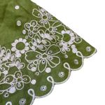 Grace Elements Size 14 Green Linen Grassy Field Embroidered Spring NWT New Cute Photo 8