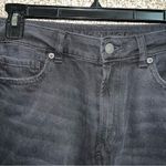 American Eagle  Distressed Mom Jeans Size 10 black baggy Photo 3