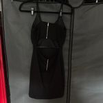 Windsor  Black Mini Dress with Zipper Detail Photo 2