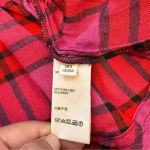 Free People  pacific dawn red plaid button down shirt s Photo 12