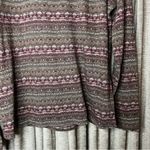 Woolrich  Half Zip Cotton Brown & Pink Printed Lightweight Pullover Photo 10