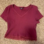 SheIn Lace Ribbed Shirt Photo 1