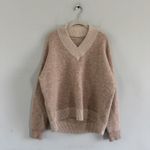 Lululemon Alpaca Wool Blend V-Neck Heathered White Opal Sweater Photo 3