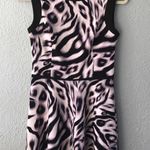 Juicy Couture Black Label Cheetah Print Purple Mini Dress - Size 0 Photo 0