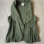 belle du jour  vest cardigan olive green size medium boho western hippie festival Photo 0
