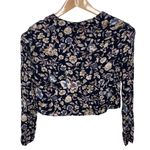 Urban Outfitters Kimchi Blue black floral print cropped long sleeve top size XS Photo 9