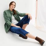 Sonoma Women's  Goods For Life Jacket Size M Green Patch Pocket Utility NWT Photo 3