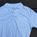 White Stag Vintage White Polo Shirt w/ Multi-Color Pastel Polka Dots Made in USA Photo 1