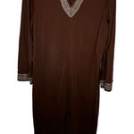 Vintage‎ I.Magnin Zip Robe Brown Size L Photo 0