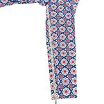 Boden Danby pull on trousers women’s 6P mosaic floral print blue pink white Pink Photo 7