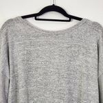 SheIn Gray Sweatshirt Pullover Gray Top with Open Back Size Large Gray Pullover Photo 1