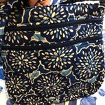 Vera Bradley NWT Blue Petal Splash triple zip hipster Women's Bag tote Photo 0