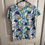 Rebecca Malone  colorful floral short sleeve tee size medium Photo 4