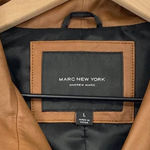 Marc New York Andrew Leather Moto Jacket Chic Felix Whiskey Brown Womens Large Photo 9