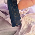 Rachel Roy Camisole Babydoll Lingerie Lace Trim Sheer Open Bust Purple Size M Size M Photo 9