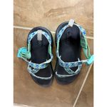 Chaco Sandals Women's Strappy Sport Active Aqua Blue Patterned Footwear Photo 1
