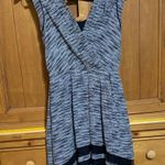 Aryn K  Black and white Midi Dress Photo 0