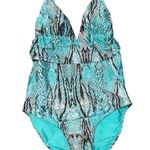 Vix Swimwear Women’s Size L Ruda Aqua Blue Gui One Photo 2