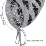 Gray Crochet Bat Pattern Headscarf Photo 5
