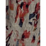 Lucky Brand  Women Floral Print Smocked Pintuck Long Sleeve Blouse Top S P Photo 3