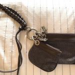 BCBGMAXAZRIA BCBG Leather and Mesh wristlet LKN Photo 0