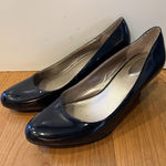 Alfani  Shoes Womens Size 9 Navy Patent Denny Pumps Kitten Heel Comfort Dress Photo 0