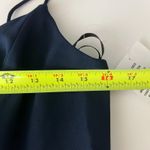 After Six Dessy Gown Size 10 Crepe V-Back Navy Blue Dress Bridesmaid Wedding Photo 10