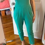 EXPRESS Aqua Green Sweetheart Neck Strapless Jumpsuit New with Tag Photo 3