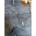 Levi's 721 Hi Rise High Waisted Distressed Denim Skinny Blue Jeans Size 26 Photo 5