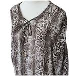 Tommy Bahama  Top XL Cover Up‎ Beach Pool Animal Print Lace Up Long Chic Sheer Photo 1