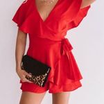 Boutique Red Romper Photo 0