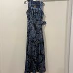 Alex Evenings  Navy Floral A Line Mother of the Groom/Bride Dress Photo 1