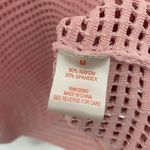 Torn By Ronny Kobo  Pink Open Knit Short Sleeve Top | Sheer | Size Medium | NWT Photo 3