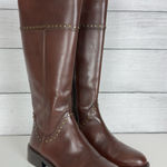 Sesto Meucci  Tall Boots Brown Italian Leather Women's Size 5M Equestrian Riding Photo 0