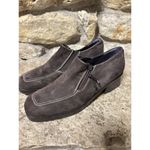 DONALD J. PLINER Audra Brown Suede White Stitching Side Zip Loafers Shoes 7 Photo 9