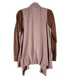 LOGO Lounge Womens Cardigan Size L Two Toned Handkerchief Open Front Pink Size L Photo 1