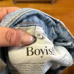 Boyish  Light Wash Destroyed Preppy Western Coastal Straight Leg Slouchy Jeans 28 Photo 6