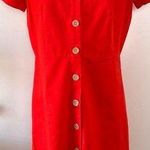 Ann Taylor Orange Linen Blend Dress NWT Photo 0