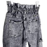 KanCan High Waist Charcoal Acid Wash Paperbag Jogger Jeans Size 3/25 Streetwear Gray Photo 8