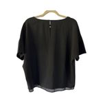 Lululemon  A Shift In Time Black Short Sleeve Top Size 8 Relaxed Fit Photo 4